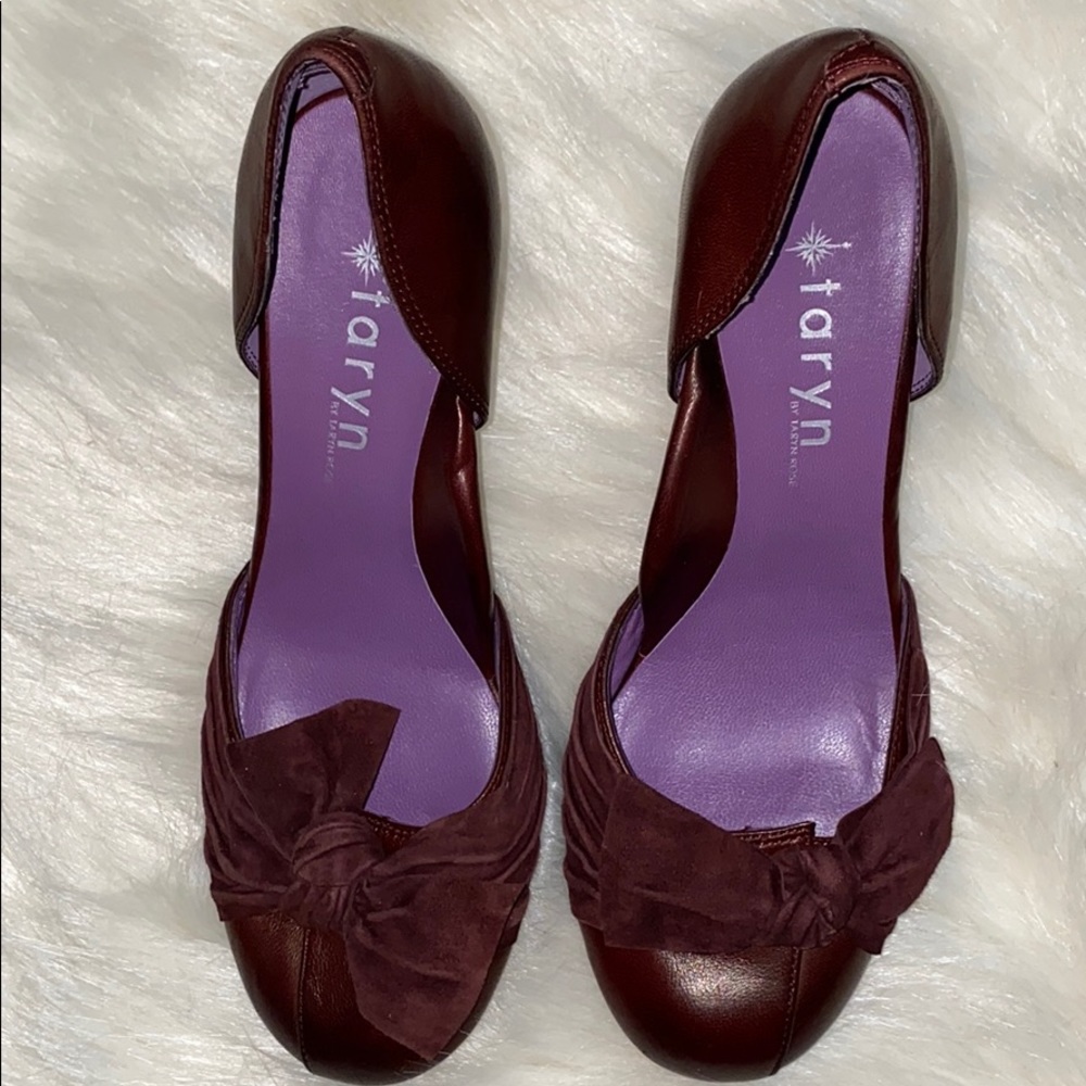 Taryn Rose Burgundy Pumps